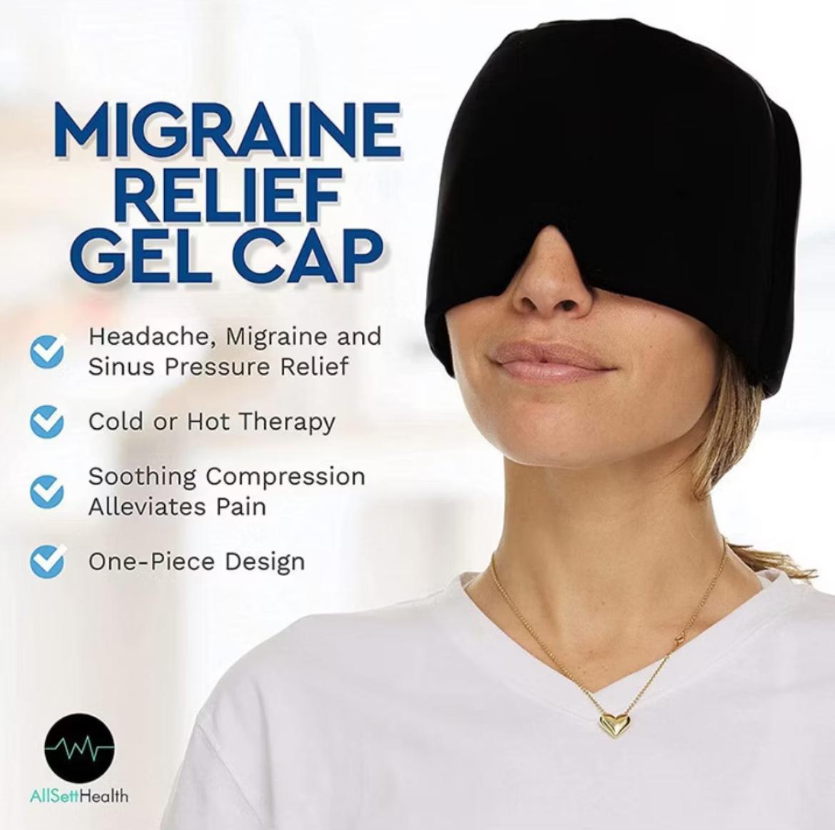 Gorro Para Migraña Alivio Compresa De Ge